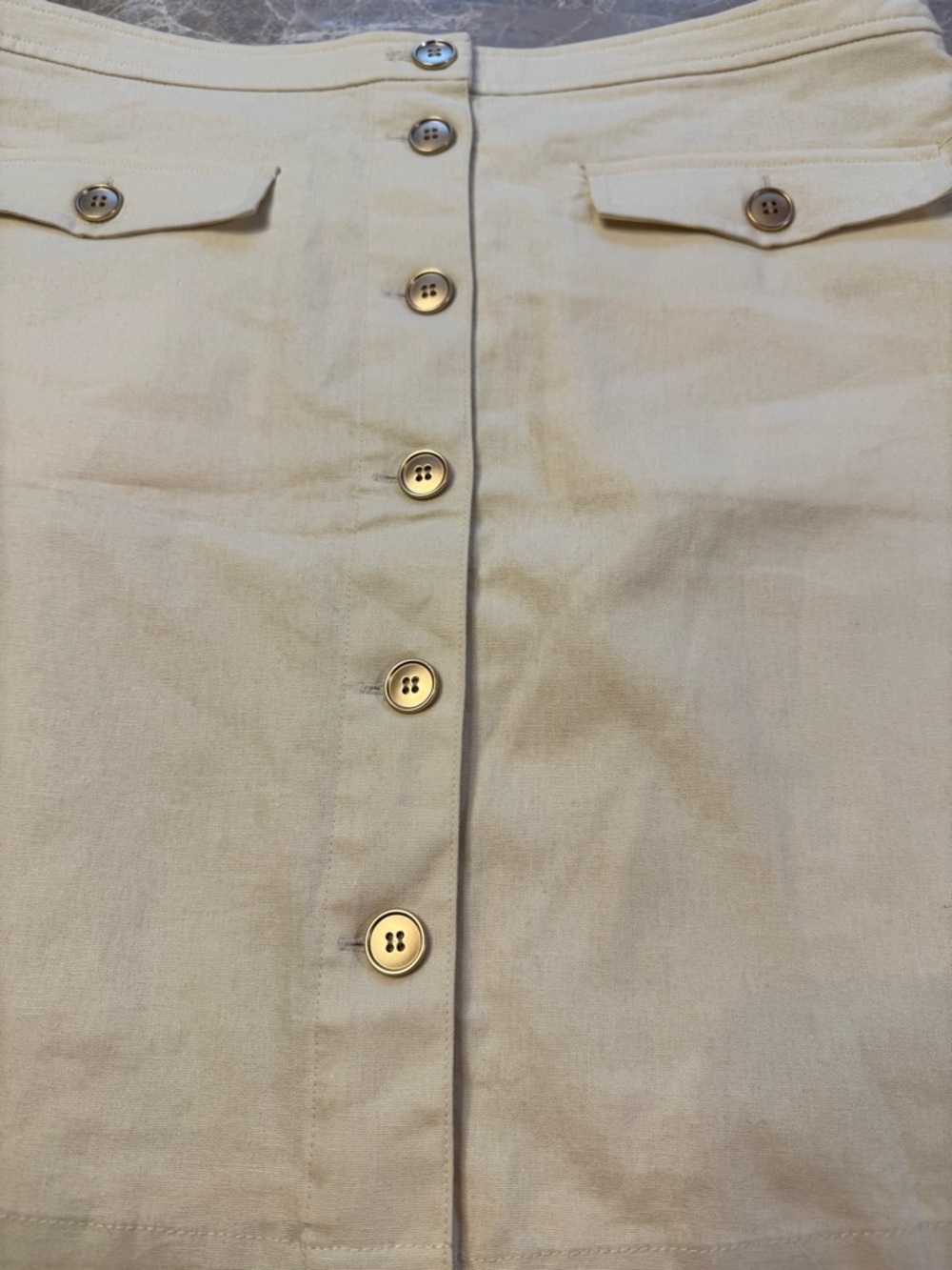 J . CREW Linen-blend Button-through
A-line Skirt size 8 - Picture 5 of 14